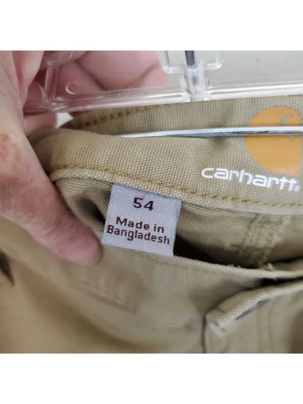 Carhartt khaki relaxed fit cargo work shorts